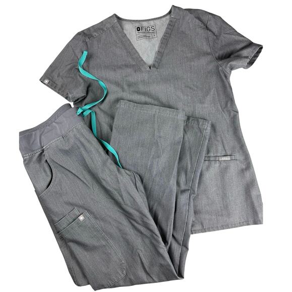 FIGS Women's Graphite Scrub Set - Size Small - Great Condition - Picture 1 of 10